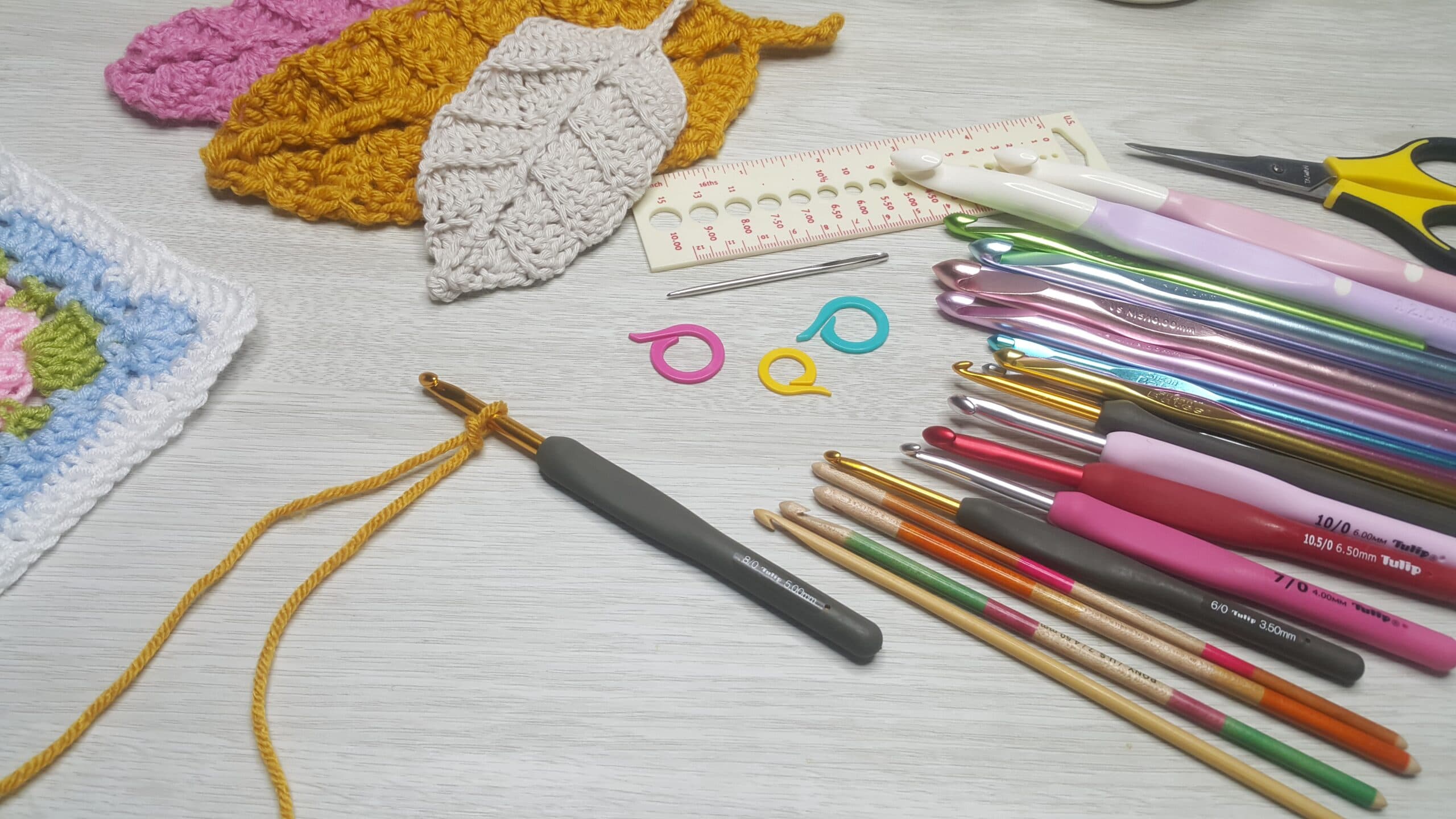 How to crochet the mixed cluster stitch (step-by-step tutorial)