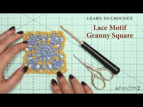 The lace motif granny square crochet tutorial | Elegant &amp; easy lacy crochet pattern