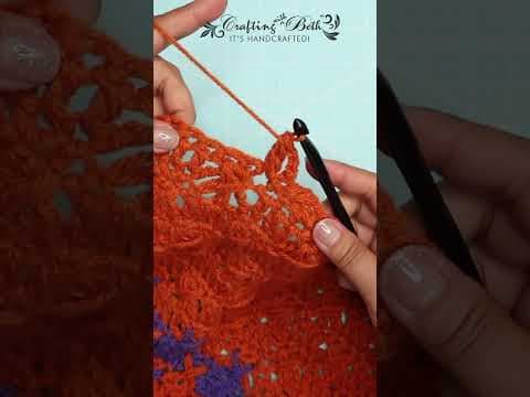 The cob cottage Afghan blanket border stitches | Crafting with Beth