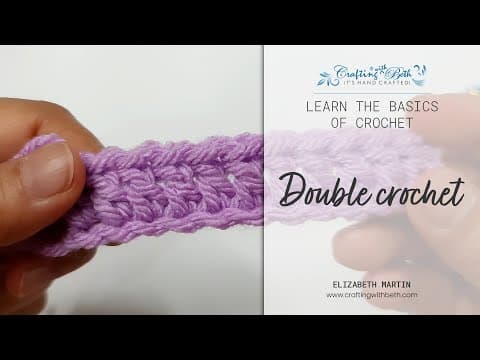Learn the basics - how to make the double crochet | Crafting with Beth