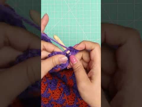 Cob cottage lapghan | Lavender at sunset palette ✨ Cozy crochet blanket preview