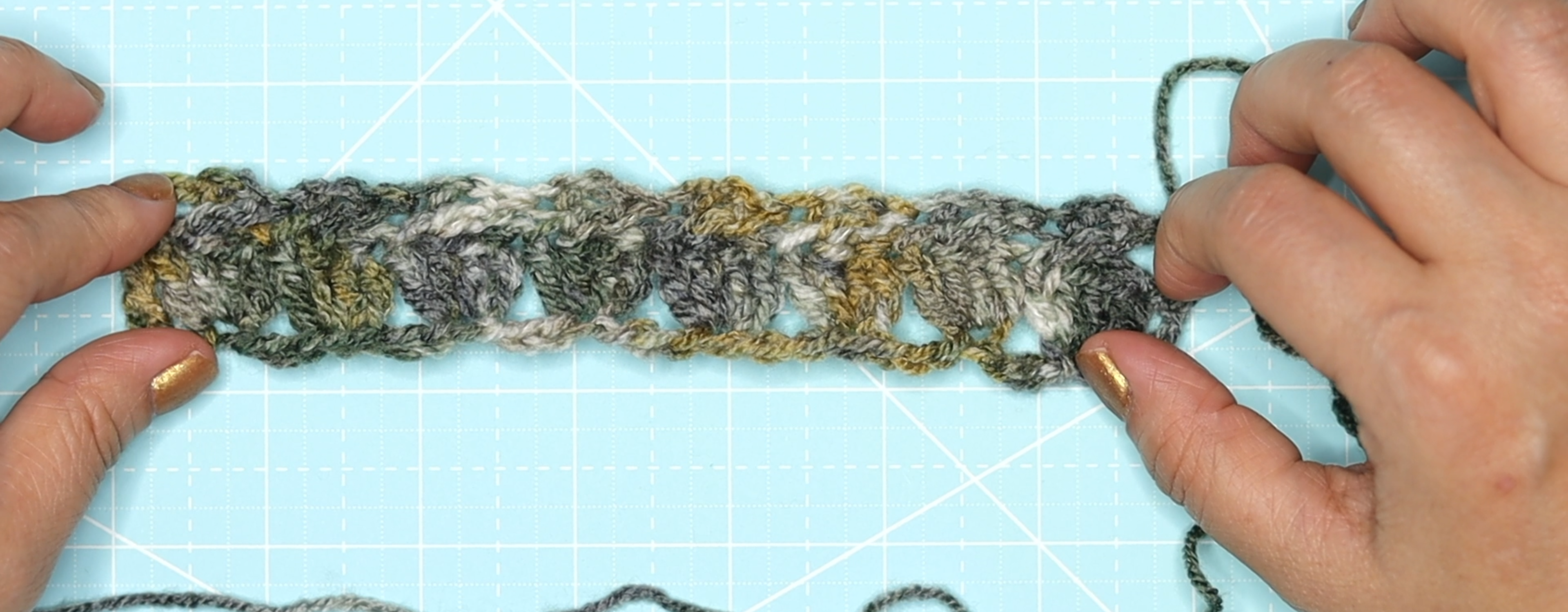 The cabbage patch stitch row 2