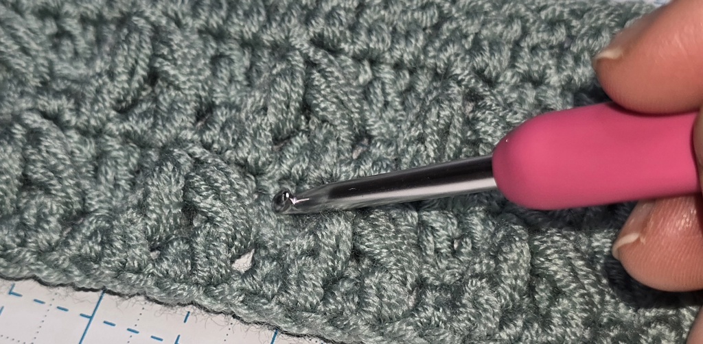 Leafhopper stitch tip 2 showing the offset stitch placement