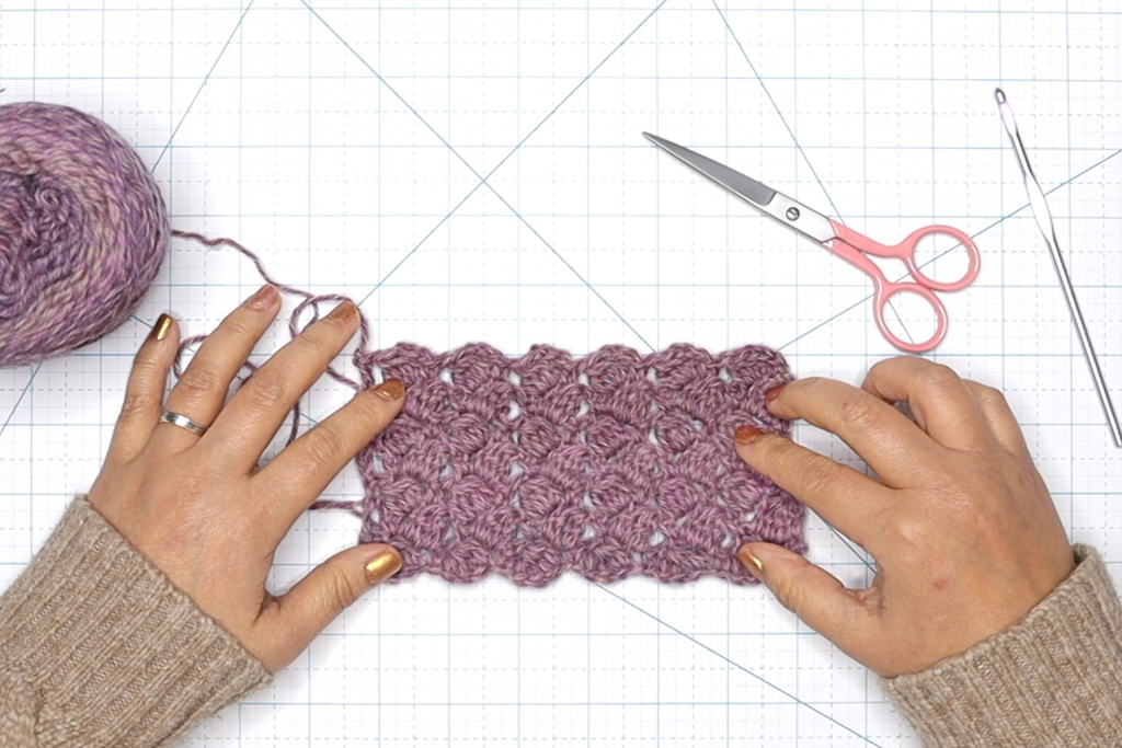 The Sidesaddle cluster stitch overview