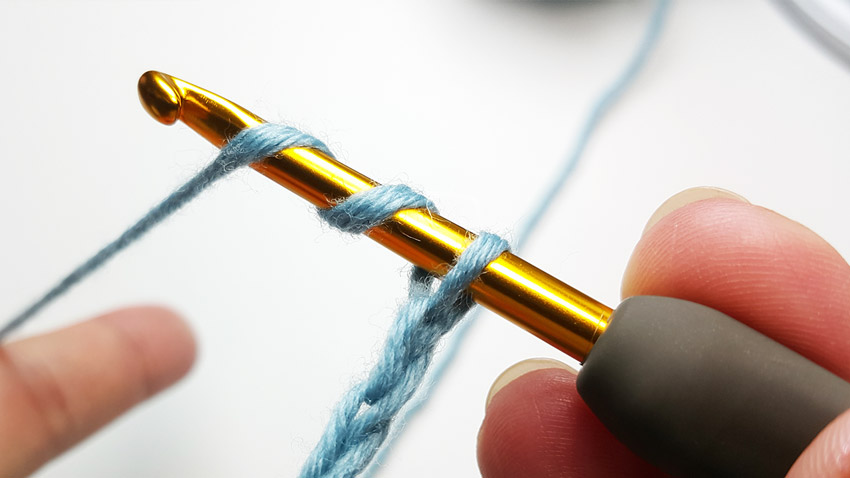 Yarn over twice