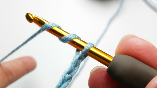 Yarn over twice