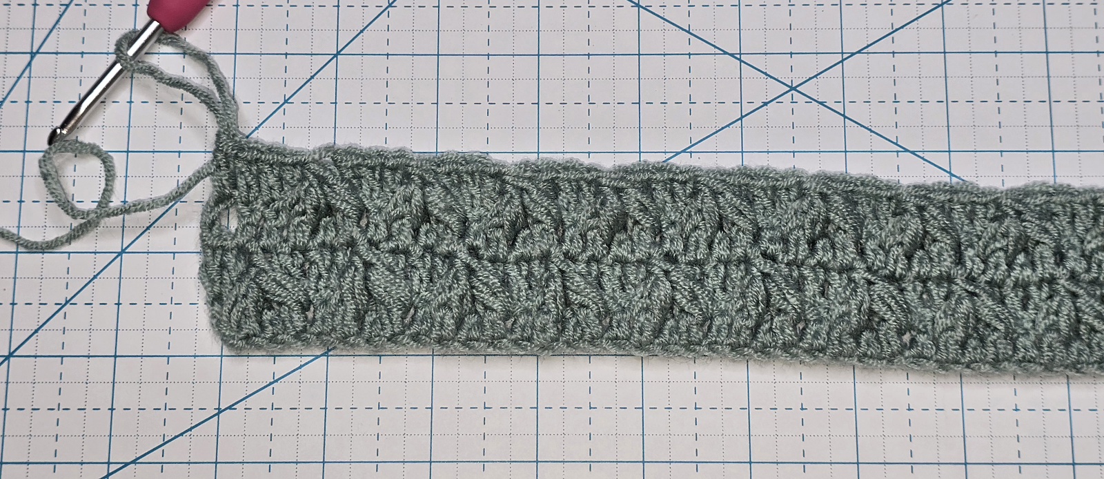 Leafhopper stitch row 4