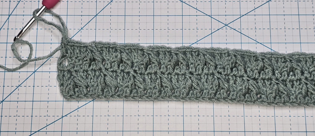 Leafhopper stitch row 4