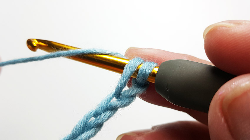an image of crochet showing yarn over