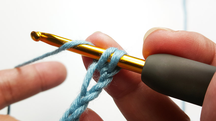 an image of crochet showing yarn over